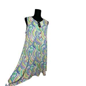 IVY LANE Multi Color Sleeveless Swing Dress Size Large